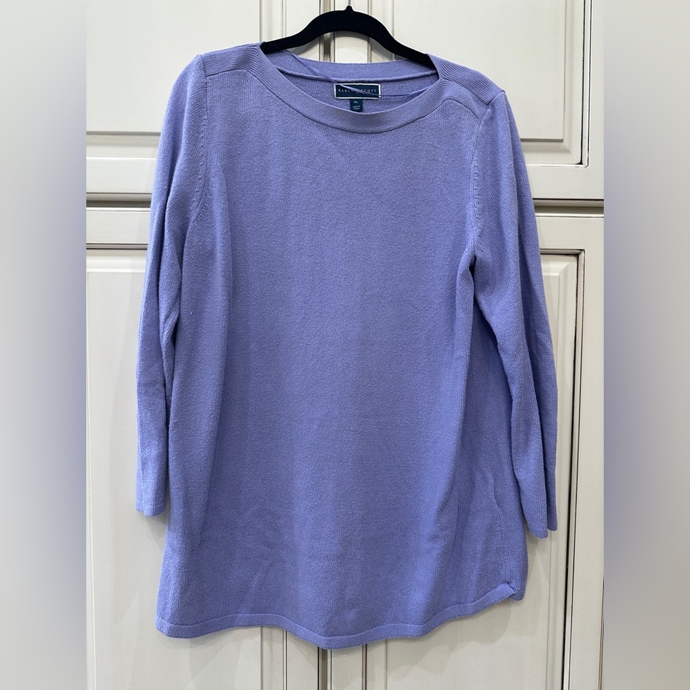 Karen Scott Lavender Sweater